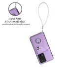 For Xiaomi Poco F5 Pro/Redmi K60/K60 Pro Organ Card Bag Ring Holder PU Phone Case with Lanyard(Purple) - 3