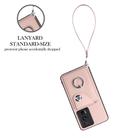 For Xiaomi Poco F5 Pro/Redmi K60/K60 Pro Organ Card Bag Ring Holder PU Phone Case with Lanyard(Pink) - 3