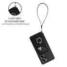 For Xiaomi Poco X5 Pro/Redmi Note 12 Pro Speed Organ Card Bag Ring Holder PU Phone Case with Lanyard(Black) - 3