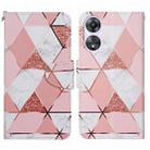 For OPPO A58 4G Colored Drawing Pattern Leather Phone Case(Marble) - 1