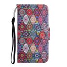 For OPPO A58 4G Colored Drawing Pattern Leather Phone Case(Diamond Kaleidoscope) - 3