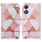 For OPPO A78 4G Colored Drawing Pattern Leather Phone Case(Marble) - 1