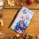 For OPPO A78 4G Colored Drawing Pattern Leather Phone Case(Purple Butterfly) - 2