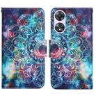 For OPPO A78 4G Colored Drawing Pattern Leather Phone Case(Star Mandala) - 1
