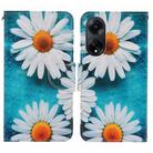 For OPPO A98 Colored Drawing Pattern Leather Phone Case(Daisy) - 1