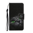 For OPPO A98 Colored Drawing Pattern Leather Phone Case(Black Cat) - 3