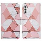 For Samsung Galaxy S24 5G Colored Drawing Pattern Leather Phone Case(Marble) - 1