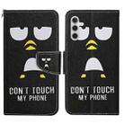 For Samsung Galaxy S24 5G Colored Drawing Pattern Leather Phone Case(Penguin) - 1