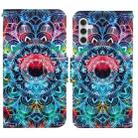 For Samsung Galaxy S24 5G Colored Drawing Pattern Leather Phone Case(Mandala) - 1