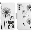 For Samsung Galaxy S24 5G Colored Drawing Pattern Leather Phone Case(Dandelion) - 1