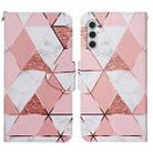 For Samsung Galaxy S24+ 5G Colored Drawing Pattern Leather Phone Case(Marble) - 1