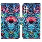 For Samsung Galaxy S24+ 5G Colored Drawing Pattern Leather Phone Case(Mandala) - 1