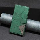 For OnePlus Nord 4 BF05 Magnetic Buckle Rhombus Texture Leather Phone Case(Green) - 2