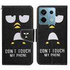 For Xiaomi Redmi Note 13 Pro Colored Drawing Pattern Leather Phone Case(Penguin) - 1