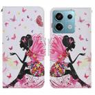 For Xiaomi Redmi Note 13 Pro Colored Drawing Pattern Leather Phone Case(Dancing Girl) - 1