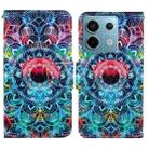 For Xiaomi Redmi Note 13 Pro Colored Drawing Pattern Leather Phone Case(Mandala) - 1