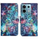 For Xiaomi Redmi Note 13 Pro 5G Colored Drawing Pattern Leather Phone Case(Star Mandala) - 1