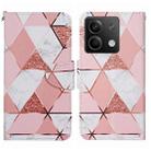 For Xiaomi Redmi Note 13 5G Colored Drawing Pattern Leather Phone Case(Marble) - 1