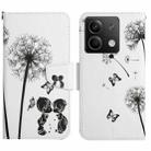 For Xiaomi Redmi Note 13 Colored Drawing Pattern Leather Phone Case(Dandelion) - 1