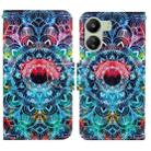 For Xiaomi Redmi 13C Colored Drawing Pattern Leather Phone Case(Mandala) - 1