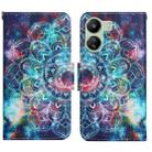 For Xiaomi Redmi 13C Colored Drawing Pattern Leather Phone Case(Star Mandala) - 1