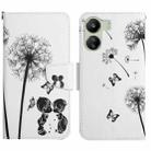 For Xiaomi Redmi 13C Colored Drawing Pattern Leather Phone Case(Dandelion) - 1