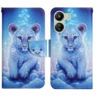 For Xiaomi Redmi 13C Colored Drawing Pattern Leather Phone Case(Little Leopard) - 1