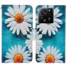 For Xiaomi Redmi 13T Colored Drawing Pattern Leather Phone Case(Daisy) - 1
