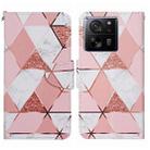 For Xiaomi Redmi 13T Colored Drawing Pattern Leather Phone Case(Marble) - 1