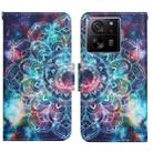 For Xiaomi Redmi 13T Colored Drawing Pattern Leather Phone Case(Star Mandala) - 1