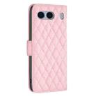 For OnePlus Nord 4 Diamond Lattice Wallet Flip Leather Phone Case(Pink) - 3