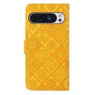 For Google Pixel 9 Pro XL Ethnic Style Embossed Pattern Leather Phone Case(Yellow) - 3