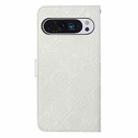 For Google Pixel 9 Pro XL Ethnic Style Embossed Pattern Leather Phone Case(White) - 3