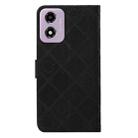 For Motorola Moto E14 Ethnic Style Embossed Pattern Leather Phone Case(Black) - 3