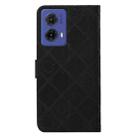 For Motorola Moto G85 Ethnic Style Embossed Pattern Leather Phone Case(Black) - 3