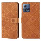 For Motorola Moto S30 Pro Ethnic Style Embossed Pattern Leather Phone Case(Brown) - 1