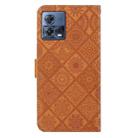 For Motorola Moto S30 Pro Ethnic Style Embossed Pattern Leather Phone Case(Brown) - 3