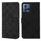 For Motorola Moto S30 Pro Ethnic Style Embossed Pattern Leather Phone Case(Black) - 1