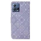 For Motorola Moto S30 Pro Ethnic Style Embossed Pattern Leather Phone Case(Purple) - 3