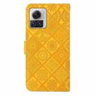 For Motorola Moto X30 Pro Ethnic Style Embossed Pattern Leather Phone Case(Yellow) - 3