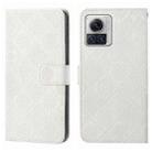 For Motorola Moto X30 Pro Ethnic Style Embossed Pattern Leather Phone Case(White) - 1