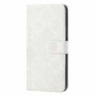 For Motorola Moto X30 Pro Ethnic Style Embossed Pattern Leather Phone Case(White) - 3