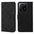 For Xiaomi 13T Ethnic Style Embossed Pattern Leather Phone Case(Black) - 1