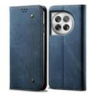 For OnePlus 12 Denim Texture Casual Style Horizontal Flip Leather Case(Blue) - 1
