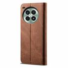 For OnePlus Ace 3 Pro Denim Texture Casual Style Horizontal Flip Leather Case(Brown) - 3