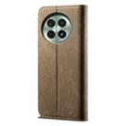 For OnePlus 13 Denim Texture Casual Style Horizontal Flip Leather Case(Khaki) - 3