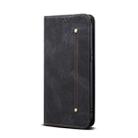 For OnePlus 13T Denim Texture Casual Style Horizontal Flip Leather Case(Black) - 2