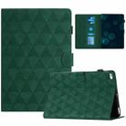 For iPad mini 5 / 4 / 3 / 2 / 1 Diamond Texture Embossed Leather Smart Tablet Case(Green) - 1