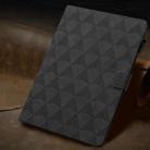 For iPad mini 5 / 4 / 3 / 2 / 1 Diamond Texture Embossed Leather Smart Tablet Case(Black) - 2