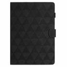 For iPad mini 5 / 4 / 3 / 2 / 1 Diamond Texture Embossed Leather Smart Tablet Case(Black) - 3